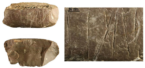 El 30.000 años de edad de piedra grabado encontrado en China