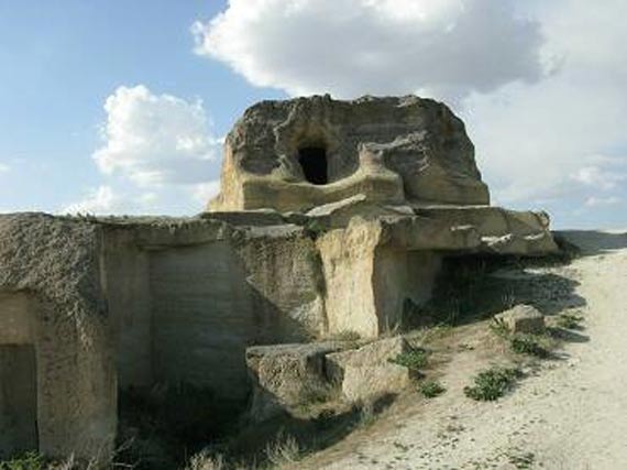 Cavusin village in the Cappadocia region of Turkey.