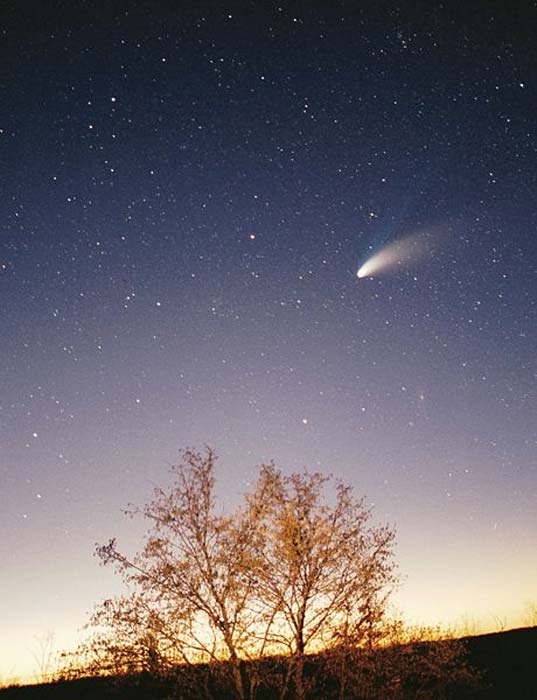 Comet Hale-Bopp taken in the vicinity of Pazin in Istria/Croatia