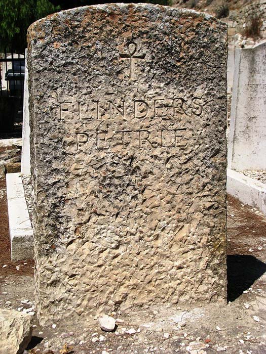 Flinders Petrie headstone – Protestant Cemetery – Jerusalem, Israel (2009).