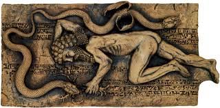 Gilgamesh siendo robado de la planta por la serpiente