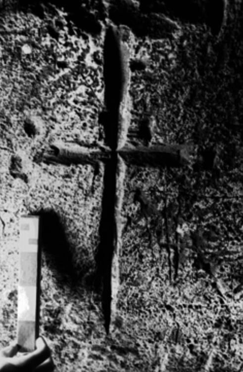 Iceland cross carving.