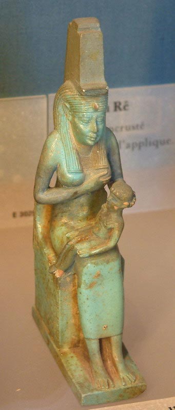 Isis nursing Horus (Louvre).