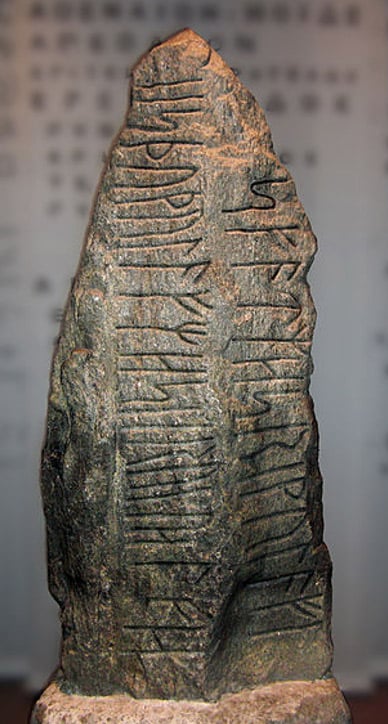 The Istaby Runestone from Blekinge. 