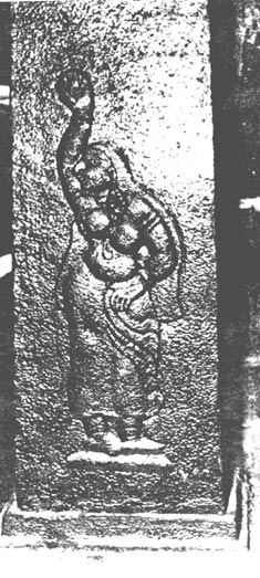 Possible image of Pattini from pillar inside the temple.