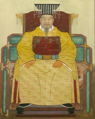 Portrait of King Taejo founder of the Koryo (Goryo) Dynasty, which ruled Korea from the 10th to the 14th century.