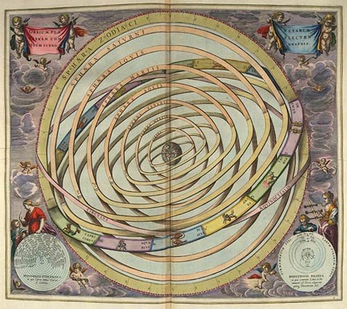 El modelo geocéntrico de Ptolomeo en el Principio