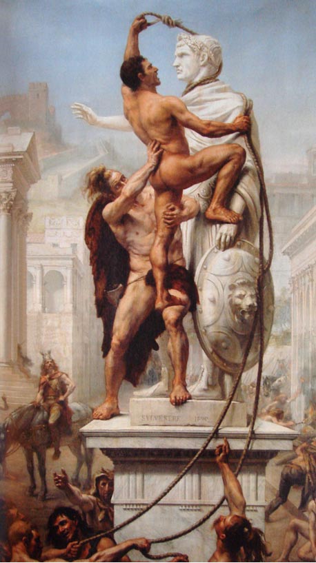 The Sack of Rome by the Visigoths on 24 August 410 by J-N Sylvestre, 1890