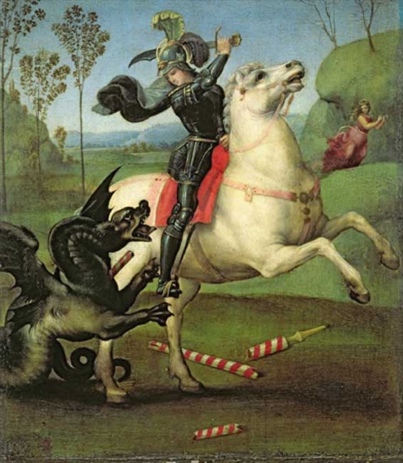 St. George Struggling with the Dragon 