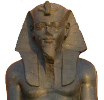 Statue of Merenptah on display at the Egyptian Museum.