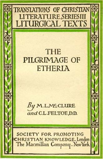 Cover of a translation into English of The Journey of Egeria.