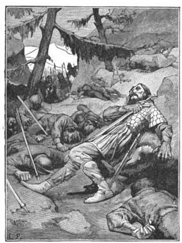 The death of Roland and his men.