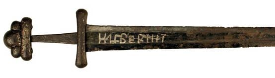 A 10th-century double-edged sword inscribed with the name "Ulfberht"