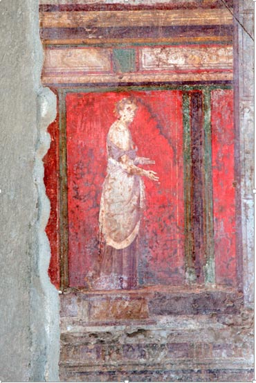 A fresco from the Villa of Mysteries in Pompeii, Italy