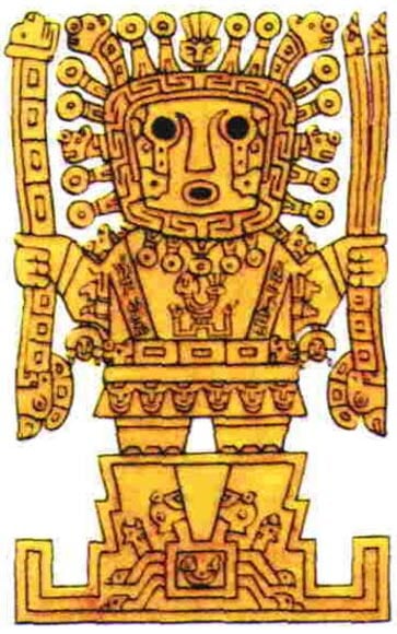 Viracocha, el dios creador de los Incas.