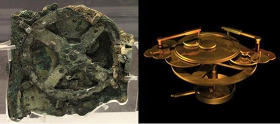 The original Antikythera mechanism and a reconstruction