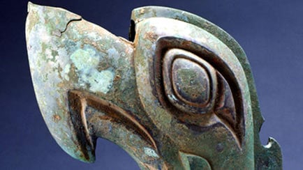 Bronze Dragon Head in Sanxingdui China