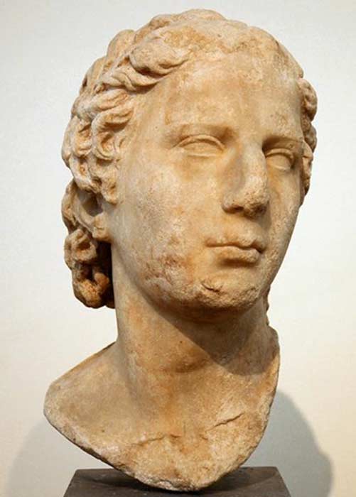 A bust of Aristonicus (Eumenes III).