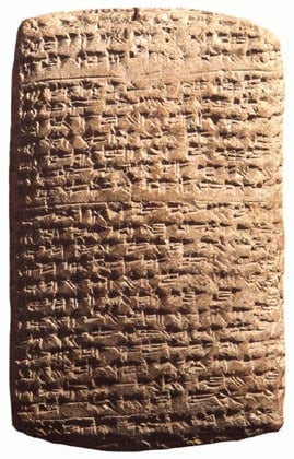 Una de miles de tablillas cuneiformes encuentran en Iraq