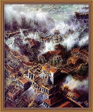 The destruction of Atlantis