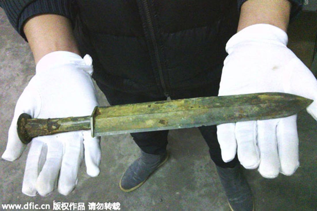 2,000-year-old Bronze Sword Unearthed in China