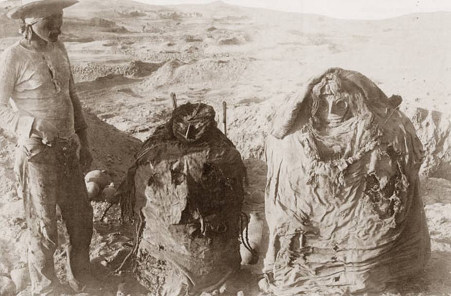 Las momias de Pachacamac de Perú