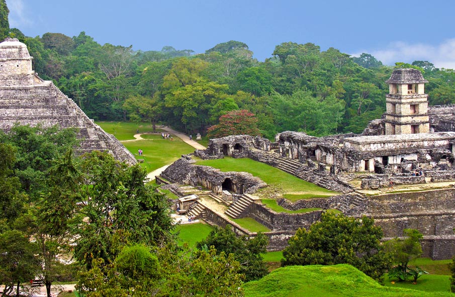 El sitio maya de Palenque, México 