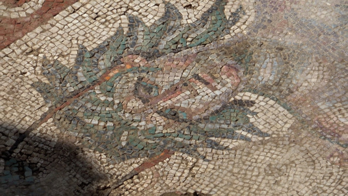 Image resembling the famous 'Gypsy Girl' mosaic at the Zeugma Mosaic Museum