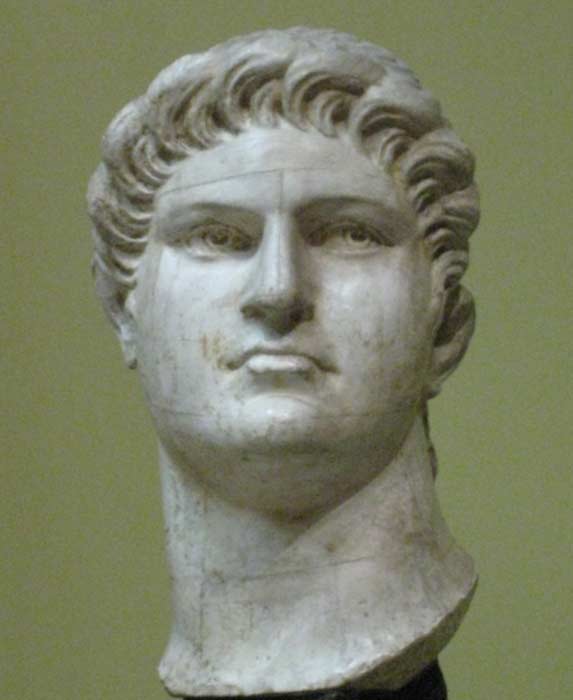 A plaster bust of Nero, Pushkin Museum, Moscow.