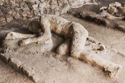Órganos de antiguos ciudadanos romanos de Pompeya -