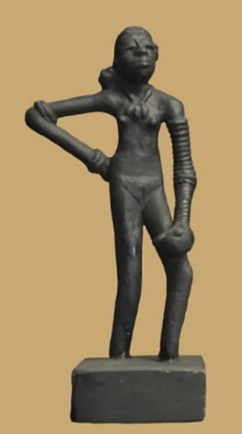 Replica of the prehistoric “Dancing Girl of Mohenjo Daro” circa 2,500 BC