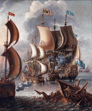 A Sea Fight with Barbary Corsairs