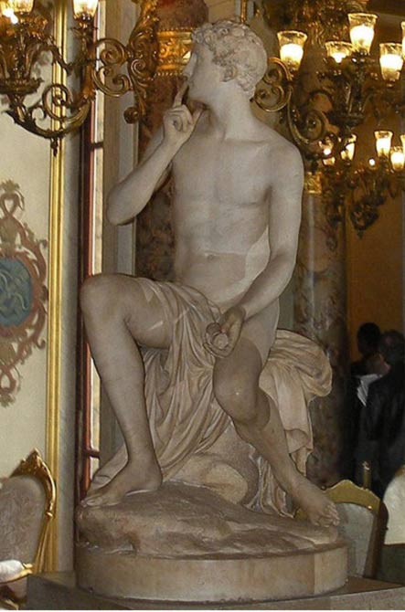 Uma estátua de Harpócrates, o deus do silêncio de 1789, por Louis Philipe Mouchy