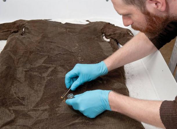 1,700-year-old tunic recovered from ice.