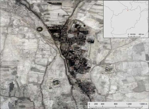 An example of three sites newly mapped by CAMEL in the Balkh region
