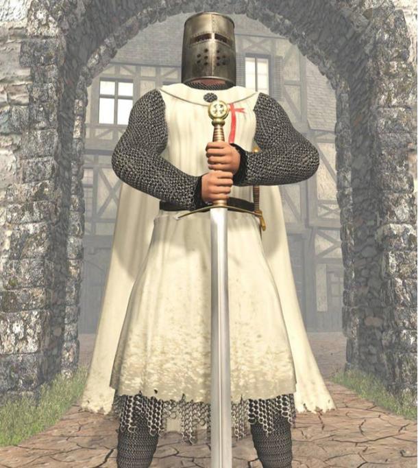 Artist’s impression of a Templar Knight