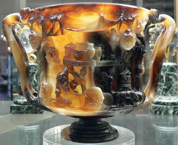 Vista posterior de la Copa de los Ptolomeos.