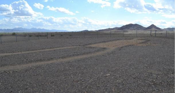 Los Intaglios Blythe están situados en el árido paisaje del desierto de Colorado