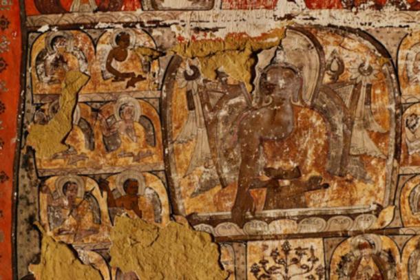 Buddhist murals have been found in a few of the caves.