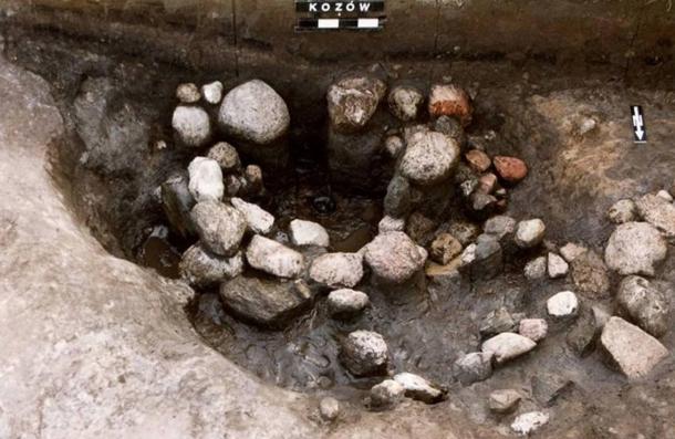 Ceremonial spring discovered during the excavations near Witaszkowo, Poland.