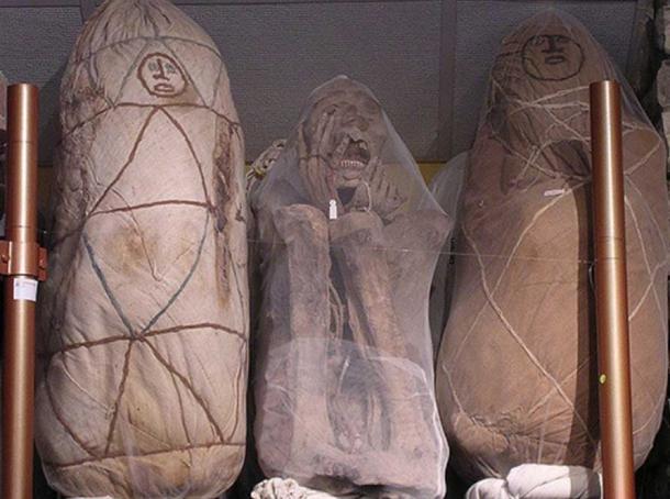 The Cloud Warriors: Sarcophagi Sentries Perched on the Cliffs in Peru Chachapoya-mummies