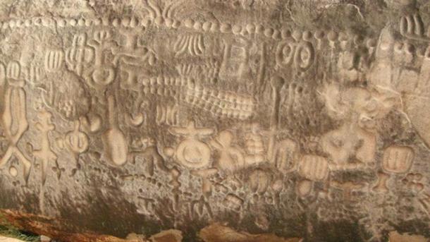 Message from Outer Space? The Mysterious Indecipherable Script of the Inga Stone Closeup