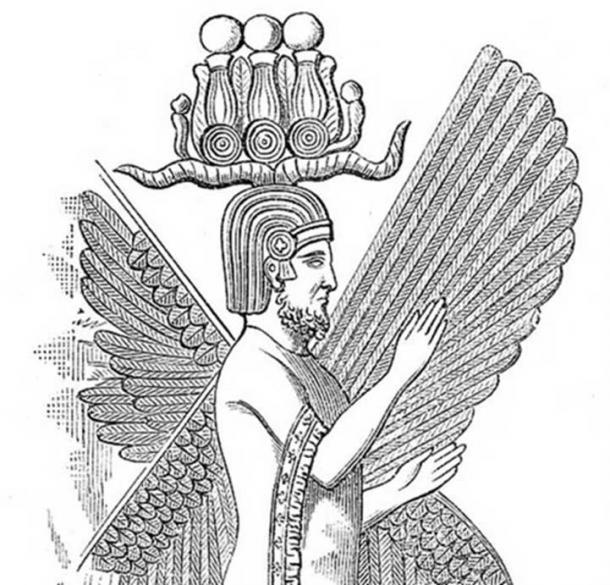 Illustration of relief of Cyrus the Great.