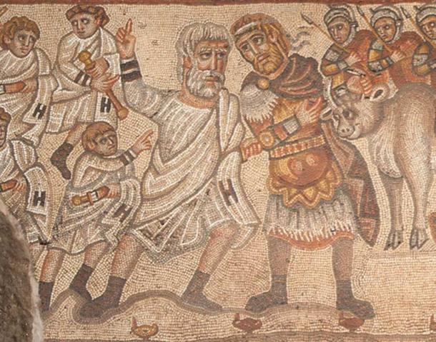 Detail of mosaic.