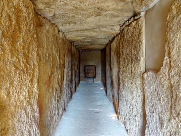 Inside the Dolmen of Viera.