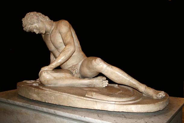 The Dying Gaul, in the Capitoline Museums, Rome.