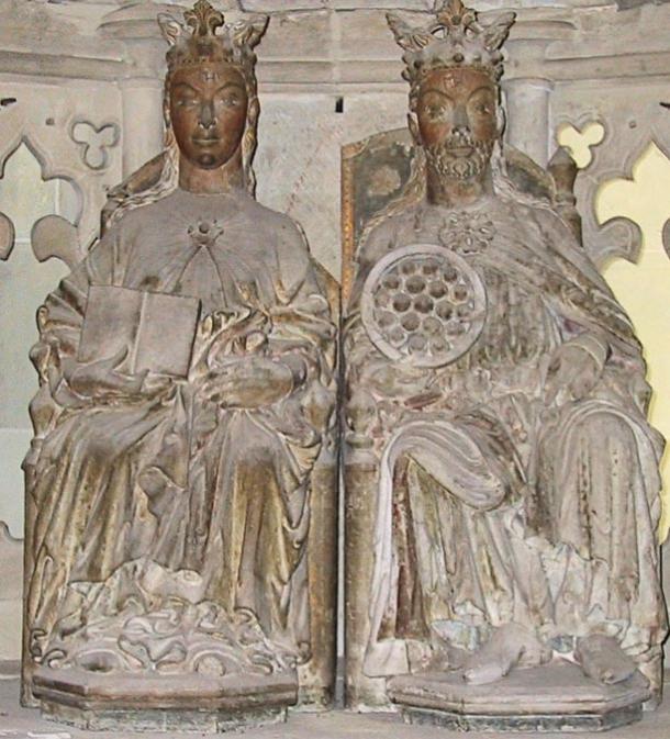 Eadgyth and her husband Otto I, Magdeburg Cathedral.