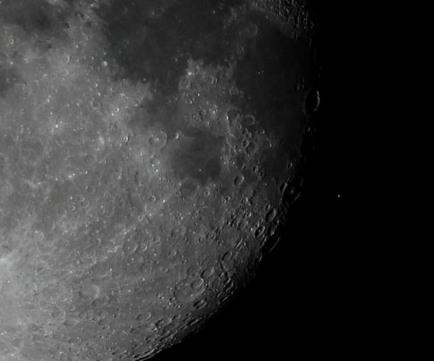 Earth’s moon occults Aldebaran