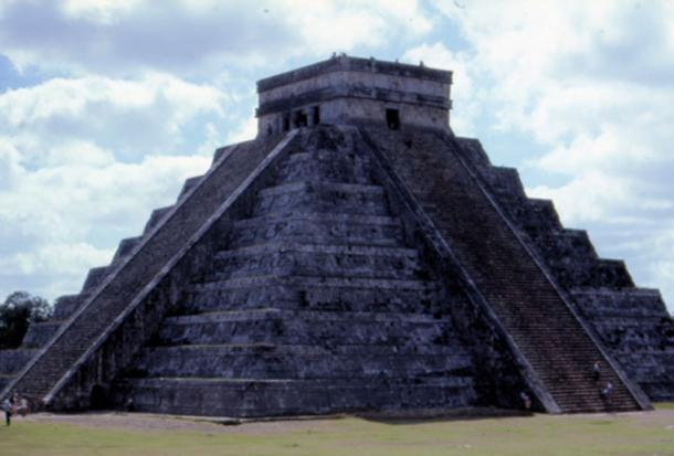 El Castillo Pyramid at Chichén Itzá, one of best known archaeological sites of the Maya civilization