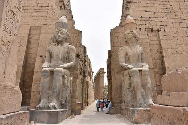 Entrance to the Luxor Temple in Egypt